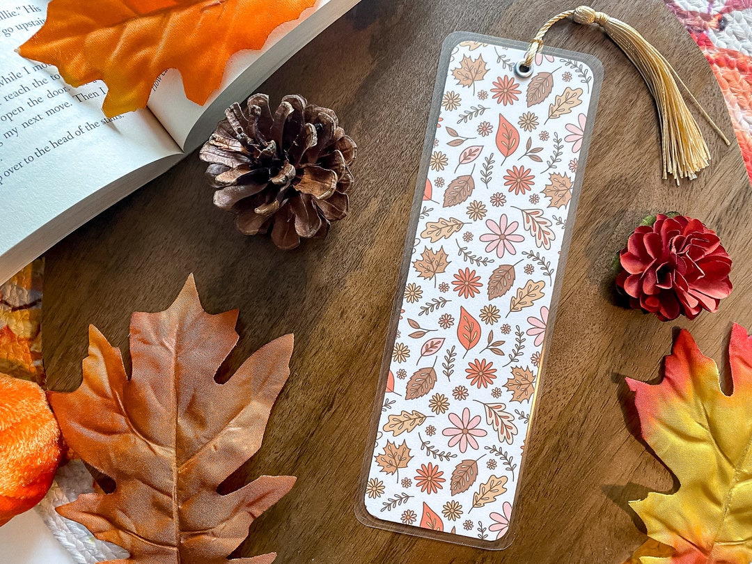 Autumn Leaf Bookmark Fall Aesthetic Handmade Bookmarks - Etsy