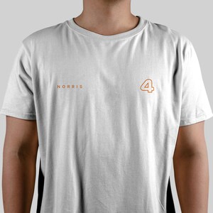 Lando Norris 4 McLaren Formula One Unisex T-Shirt, F1 Merch, Racing Motorsport Clothing, Grand Prix Tee