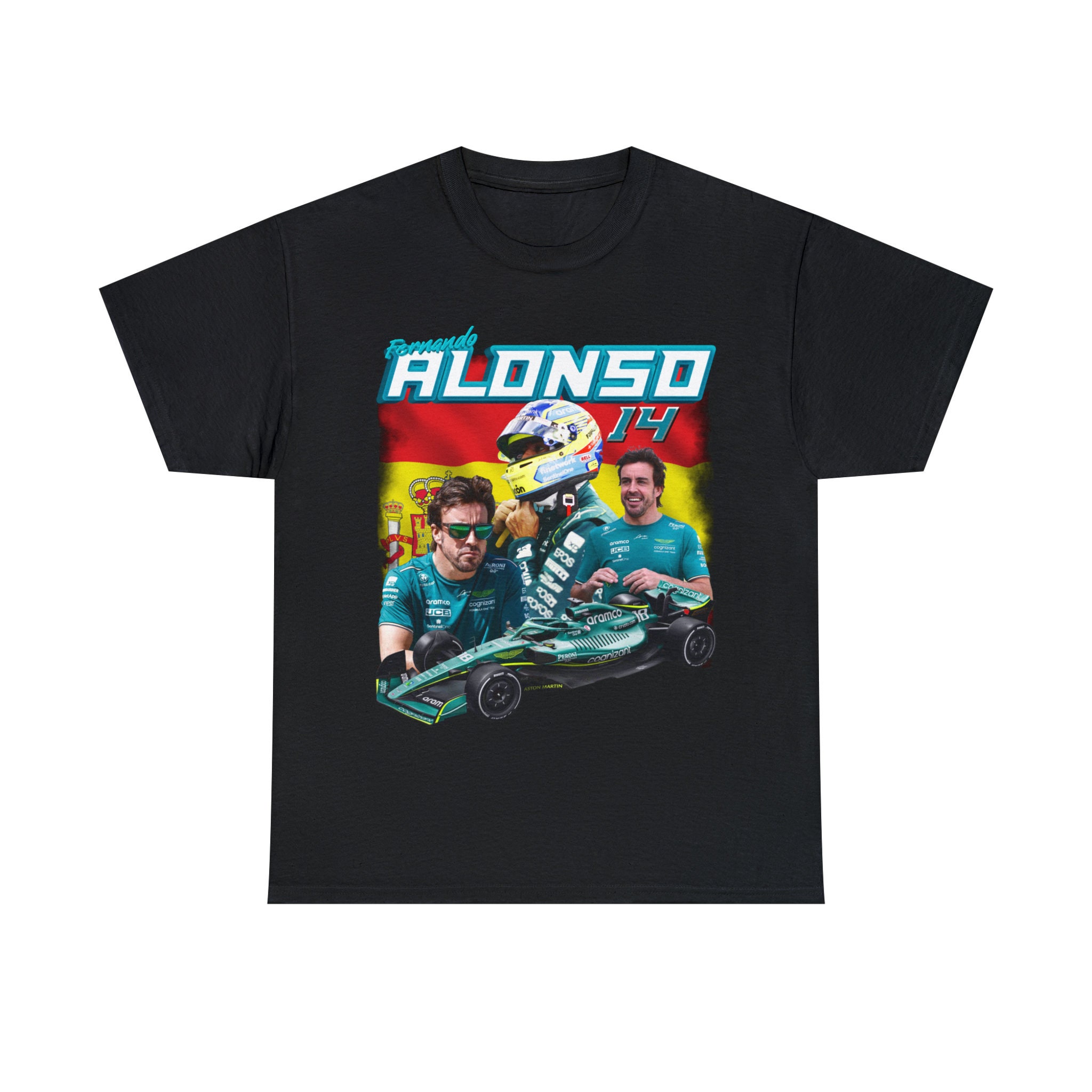 Camiseta unisex Fernando Alonso Aston Martin Formula One Racing Vintage 90s  Bootleg, camiseta Racing Grand Prix F1 -  México
