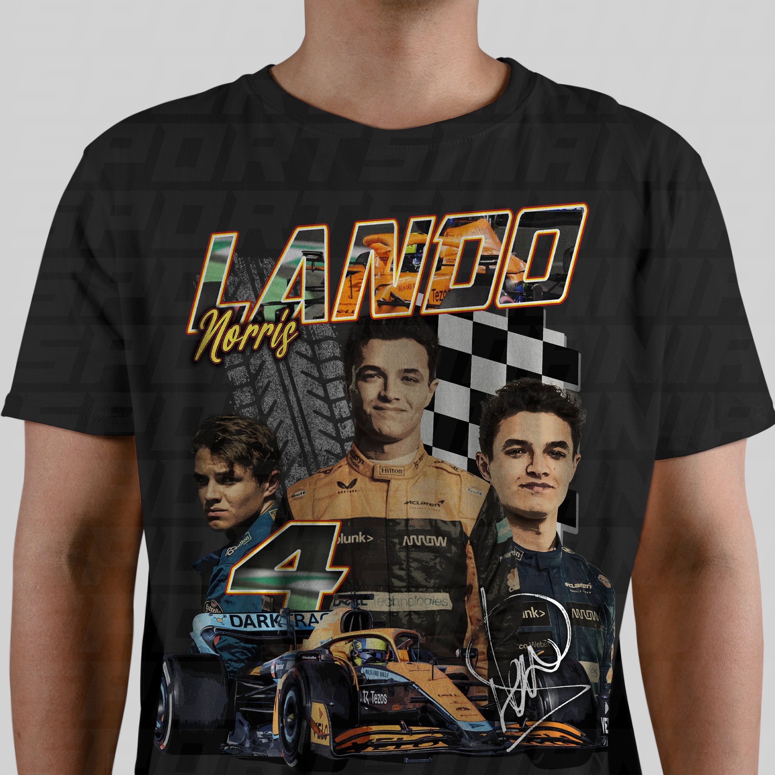 激レア CSN Loggins Nicollete Larson シャツ Lando Norris Mclaren Formula One Racing Vintage 90s Bootleg