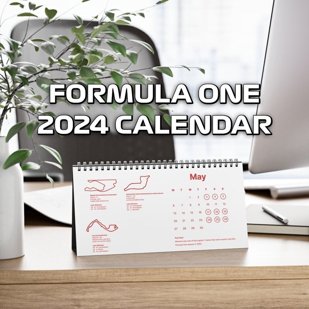 F1 Calendar 2025 Formula One Racing Schedule Desk Calendar F1 Fan Gift
