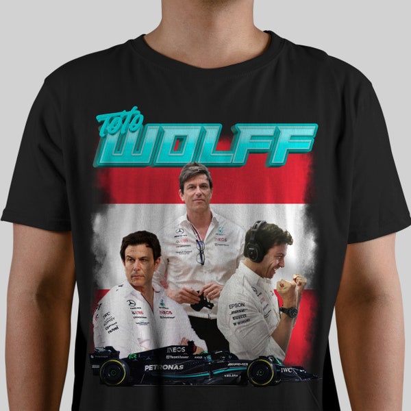 Toto Wolff Mercedes Formula One Racing vintage des années 90 Bootleg Unisex T-Shirt, Racing Grand Prix F1 Tee