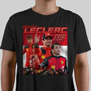 Charles Leclerc Ferrari 2024 Formula One Racing Vintage 90s Bootleg Unisex T-Shirt, Racing Grand Prix F1 Tee