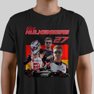 Nico Hulkenberg Haas 2024 Formula One Racing Vintage 90s Bootleg Unisex T-Shirt, Racing Grand Prix F1 Tee