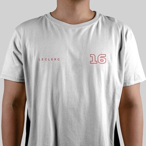 Charles Leclerc 16 Ferrari Formula One Unisex T-Shirt, F1 Merch, Racing Motorsport Clothing, Grand Prix Tee