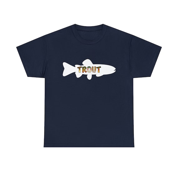 Trout Tee Shirt Fishing Tee Fly Fishing Tee Shirt Trout Fishing