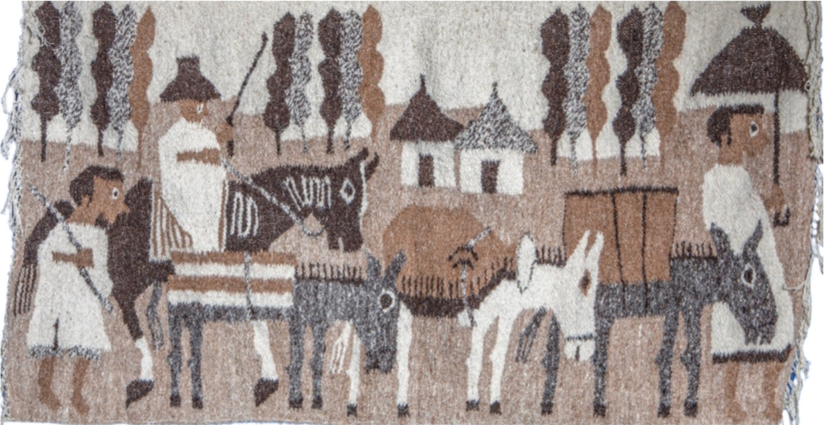 Handwoven Wool Rug From Ethiopia Modern Tribal Home Decor Global Nomad