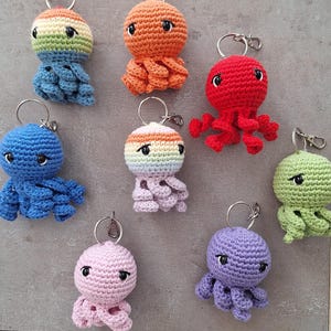 Octopus keychain pattern