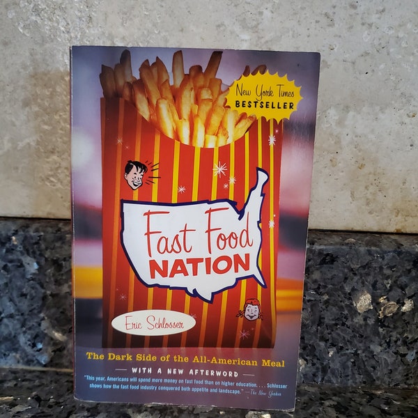 Fast Food Nation, Eric Schlosser, Best Seller Book, Food Information Book, Vintage Books, Food Books