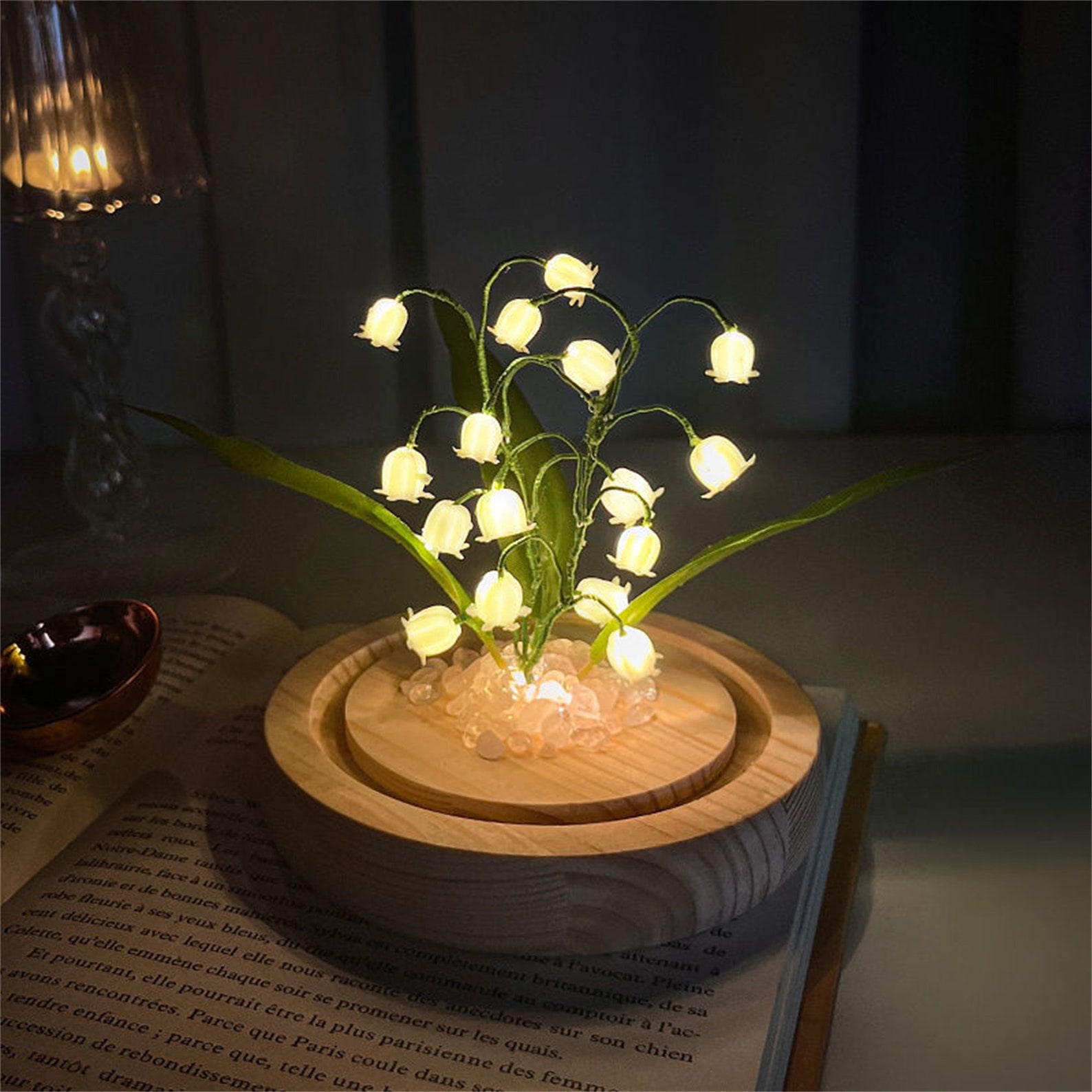 Lily of the Valley Flower Night Light Cute Handmade Flower Etsy