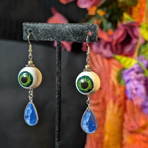 Eyeball Teardrop Dangles - Whimsical, Wild, Weird.