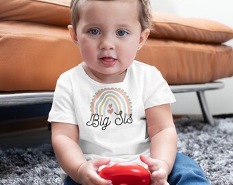 Baby shirt, Baby t-shirt, Baby T-shirt, Peuter shirt, Big Sis shirt, Peuter t-shirt, Peuter Shirt, Bijpassende kinderstolsel