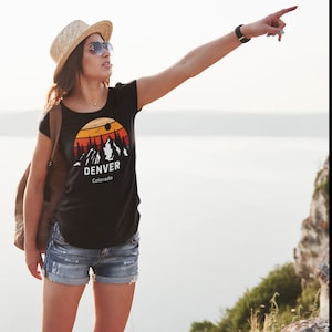Denver Colorado T-Shirt, Denver shirt, Denver t-shirt, Denver t shirt, Vintage shirt, Colorado shirt, Mountain shirt, t-shirt, t shirt, gift