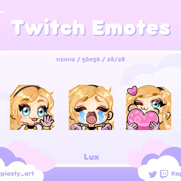 Lol Lux Emotes - Etsy