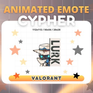 Animated Cypher Lurk Emote for Twitch/Discord (PNG, GIF)