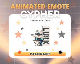 Twitch/Discord 用アニメーション Cypher Lurk エモート (PNG、GIF)