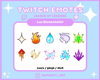 ルクス・エレメンタリスト サブバッジ | リーグ・オブ・レジェンド Twitch バッジ (PNG)