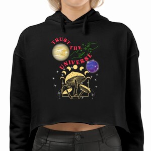 Trust The Universe Women's Crop Hoodie