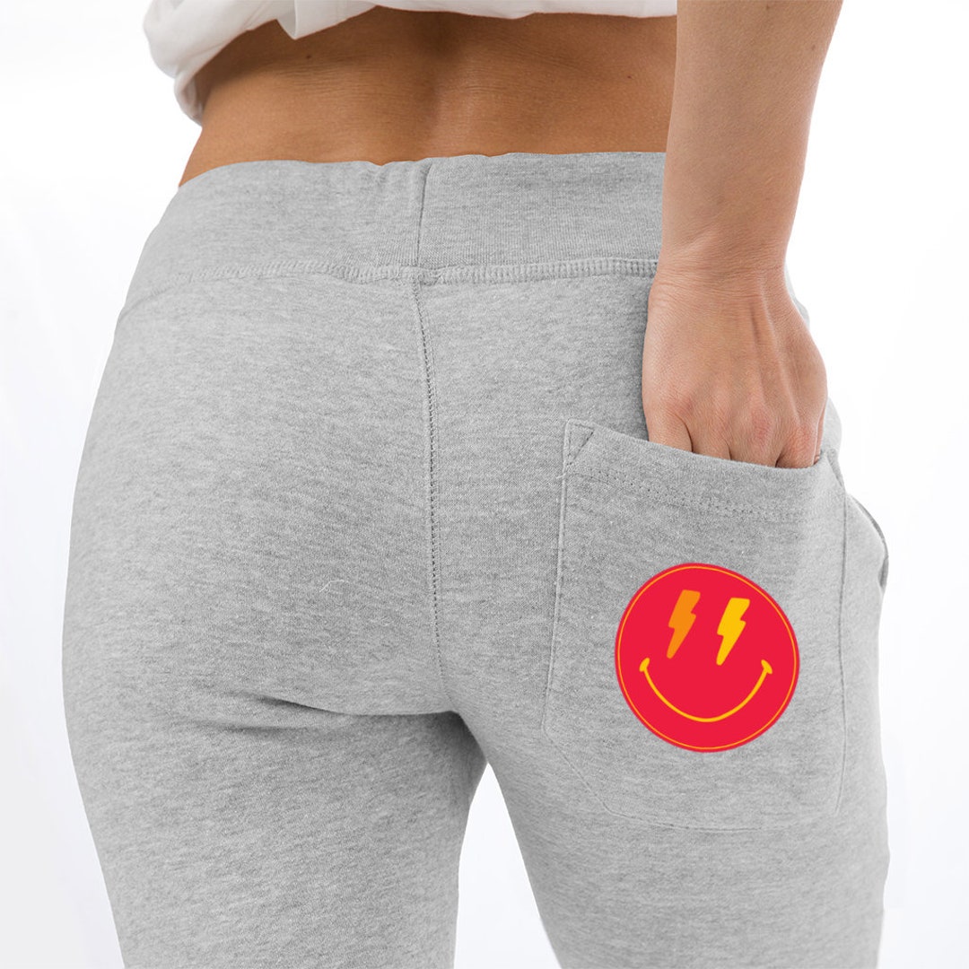 Smiley Pocket Unisex Premium Fleece Joggers - Etsy