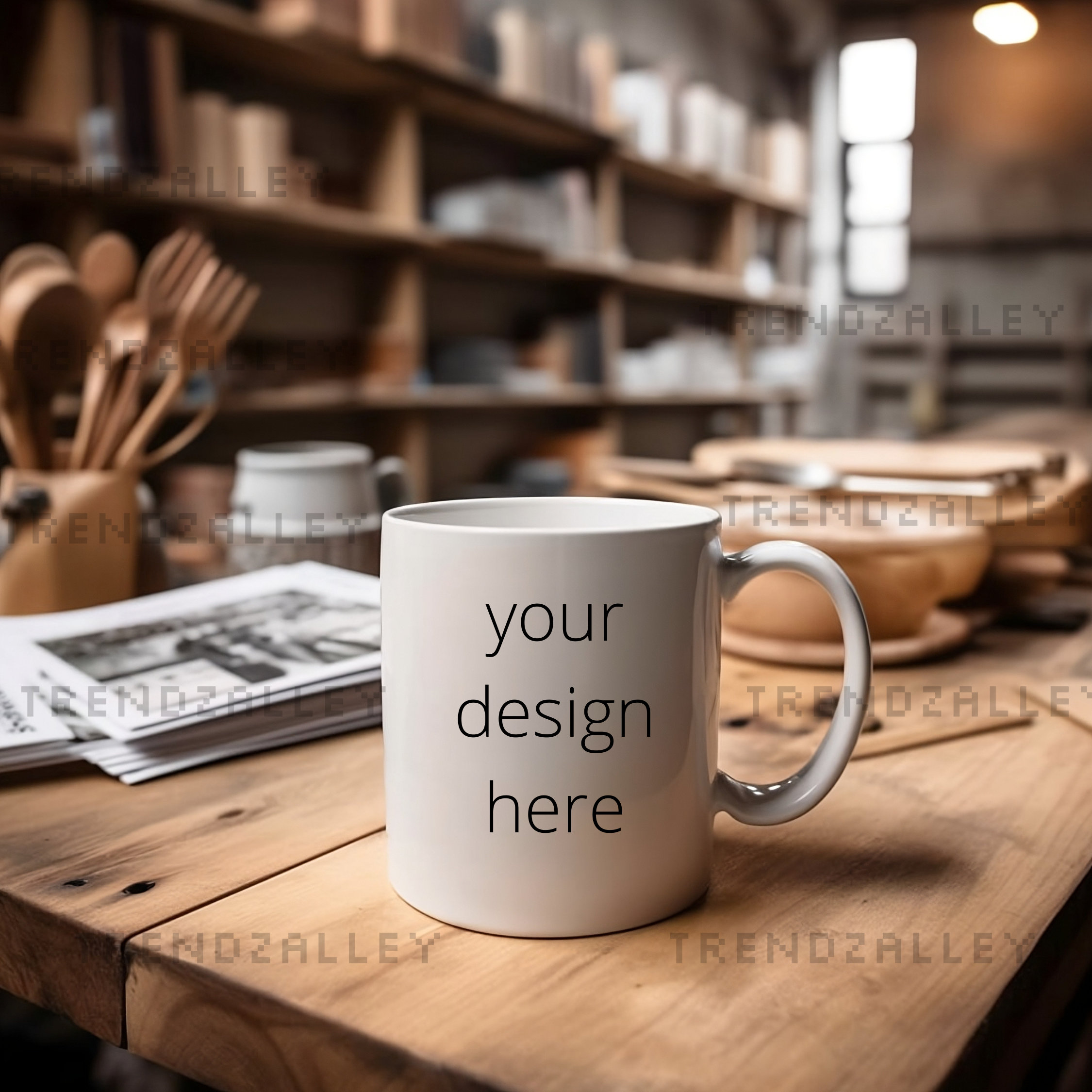 15oz Sublimation Glass Mug With Lid and Spoon - The Creative Obsession