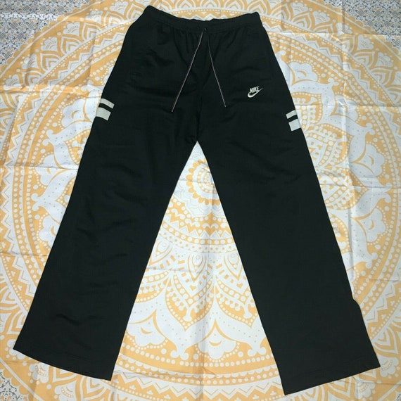 Nike Tracksuit Bottoms Black Y2K Retro Vintage Exclus… Gem