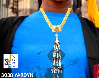 Crochet Rope | Seed Bead Necklace | Accent  Beadwork Jewelry