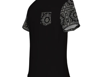 小物 DSMG T-SHIRT EDIT Sbq Bandana Black/Gr Bandana Skull T-Shirt Badass Gangsta Swag Dead | eBay