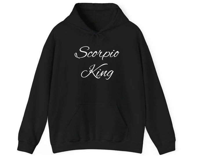 Featured listing image: Scorpio King Hoodie (White Logo)