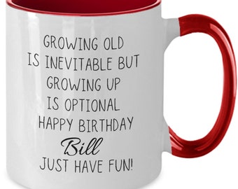 Custom Birthday Mug, Best Birthday Gifts for Elderly Dad, Good Elderly Mom Birthday Gifts, Best Gifts Elderly Mom, Personalized Coffee Mug