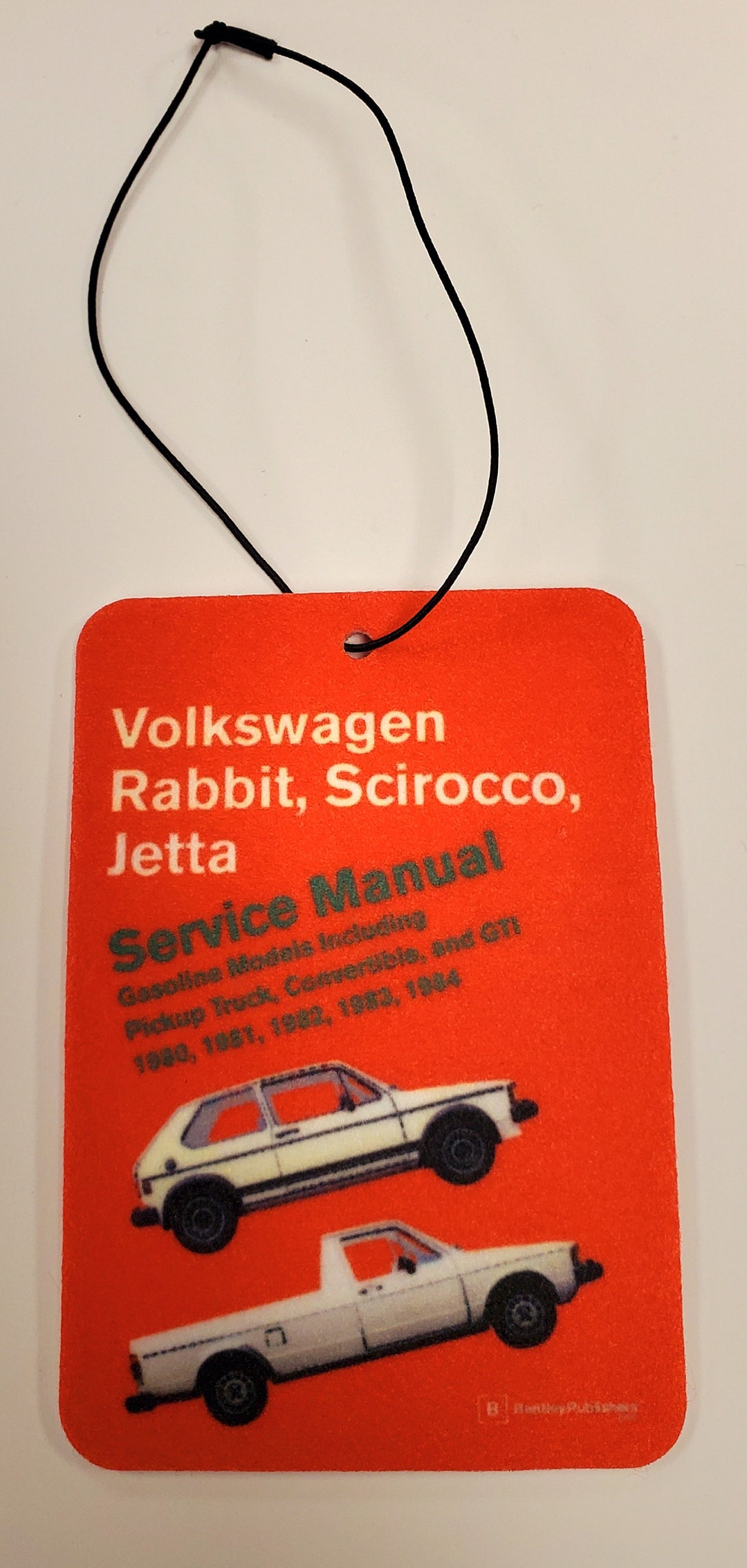 VW Air Freshener Rabbit Scirocco and Jetta Bentley Manual. Etsy