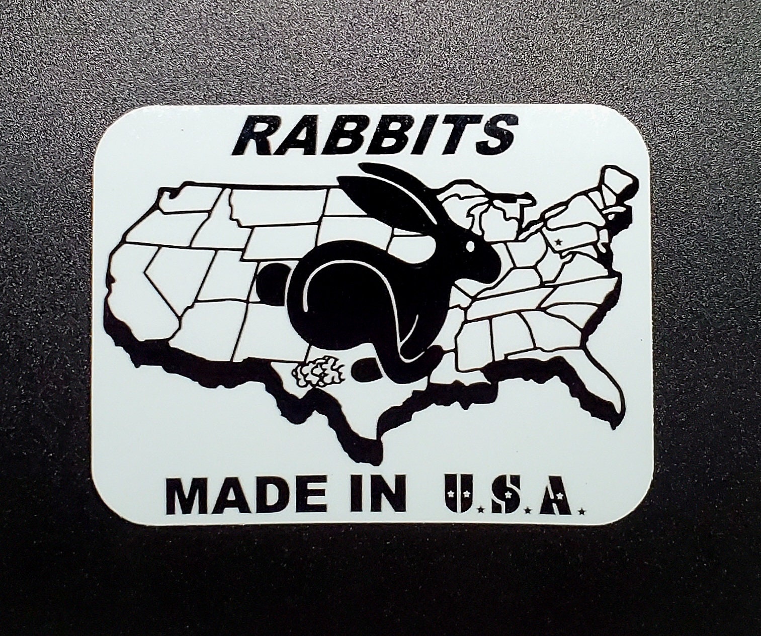Vw Running Rabbit Emblem Sticker Rabbit Injection Logo VW Rabbit Injection Decal Sticker MK1 MK2