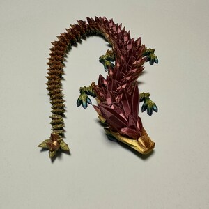 3D gedrucktes gegliedertes Kristall Drache Zappelspielzeug