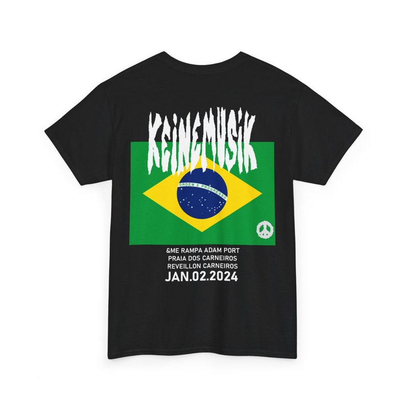 T-shirt unisexe Brazil Keinemusik en coton épais unisexe image 5