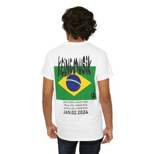T-shirt unisexe Brazil Keinemusik en coton épais unisexe image 3