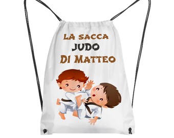Sacca Judo Personalizzata - Borsa da Palestra con Nome e Stampa, Ideale per lo Sport e l’Allenamento, Design Unico e Funzionale