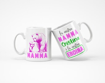 Tazza Personalizzata per la Festa dela mamma con Nome e Dedica Speciale