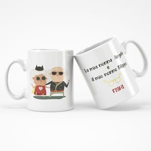 Tazza Personalizzata "I miei nonni FIGHI" con Nome e Dedica – Perfetta per la Festa dei Nonni e Occasioni Speciali!