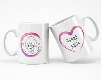 Tazza Personalizzata "La Miglior Nonna del Mondo" con Nome e Dedica – Perfetta per la Festa dei Nonni e Occasioni Speciali!