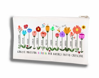 Astuccio Personalizzato per Insegnanti - Un Regalo Unico e Colorato! – Idea Regalo di Fine Anno per le Maestre
