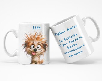 Miglior amico - Tazza personalizzata con il Cagnolino - Regalo per proprietari di animali domestici e amanti degli animali domestici