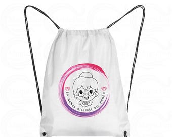 Sacca per la Nonna | Personalizzata con Nome e dedica| Regalo Unico per la Festa della Nonna | Borsa Elegante e Pratica per Ogni Occasione