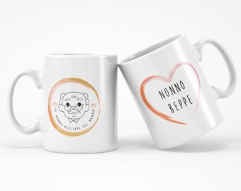 Tazza Personalizzata "Il Nonno Migliore del Mondo" con Nome e Dedica – Perfetta per la Festa dei Nonni e Occasioni Speciali!