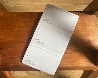 10 Bookplate stickers - Row of books -  Author signature - Book autographs - Book Plate