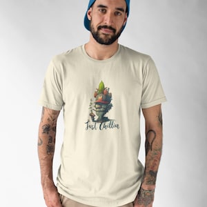 Just Chillin T-shirt/Unisex Jersey Short Sleeve Tee/Stoner Tee/Fashionable Funny T-shirt