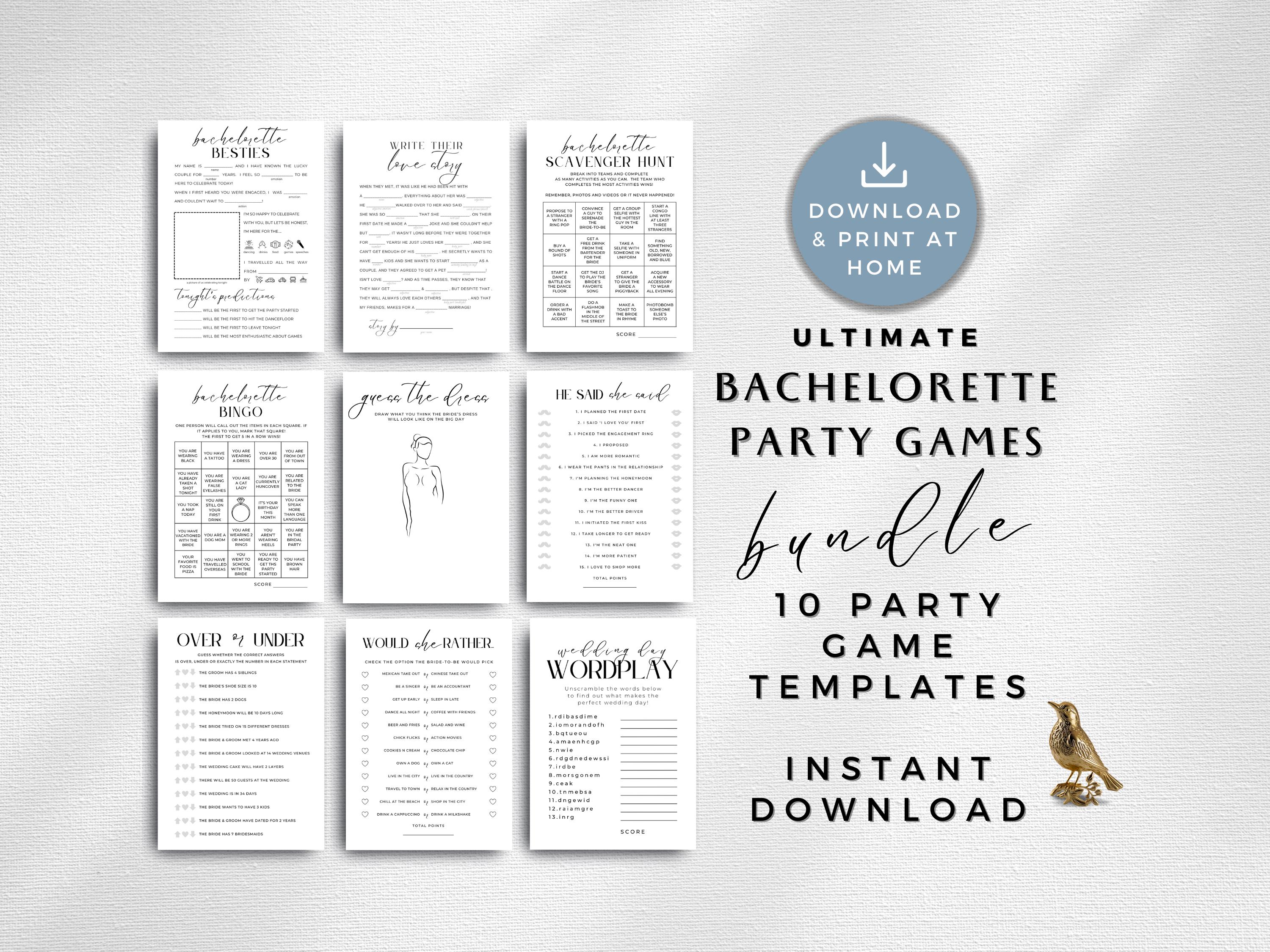 "Our Love Story" Mad Libs Bridal Shower Game - Pack Of 50 Cards, Wedding Party Activity - View #12