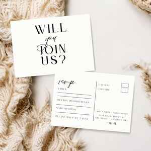 Antwortkarten Hochzeitseinladung, schlichte Hochzeitseinladung, klassische Hochzeitseinladung, Hochzeitskarte, Canva, LONDON