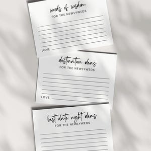 Rat und Gute Wünsche Karten Vorlagen Bundle, Date Night Ideen, Reisetipps, Heiratsempfehlungen für Brautpaare, Hochzeitsaktivität, Canva AMALFI