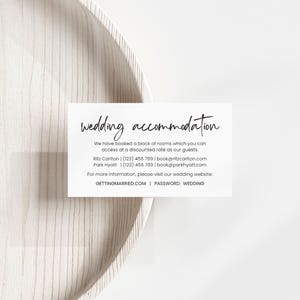 Unterbringung Kartenvorlage, Boho Hochzeitsdetailkarte, Schwarz Weiß Hochzeitseinladung, Hochzeitseinladung Hotelbeilage, AMALFI