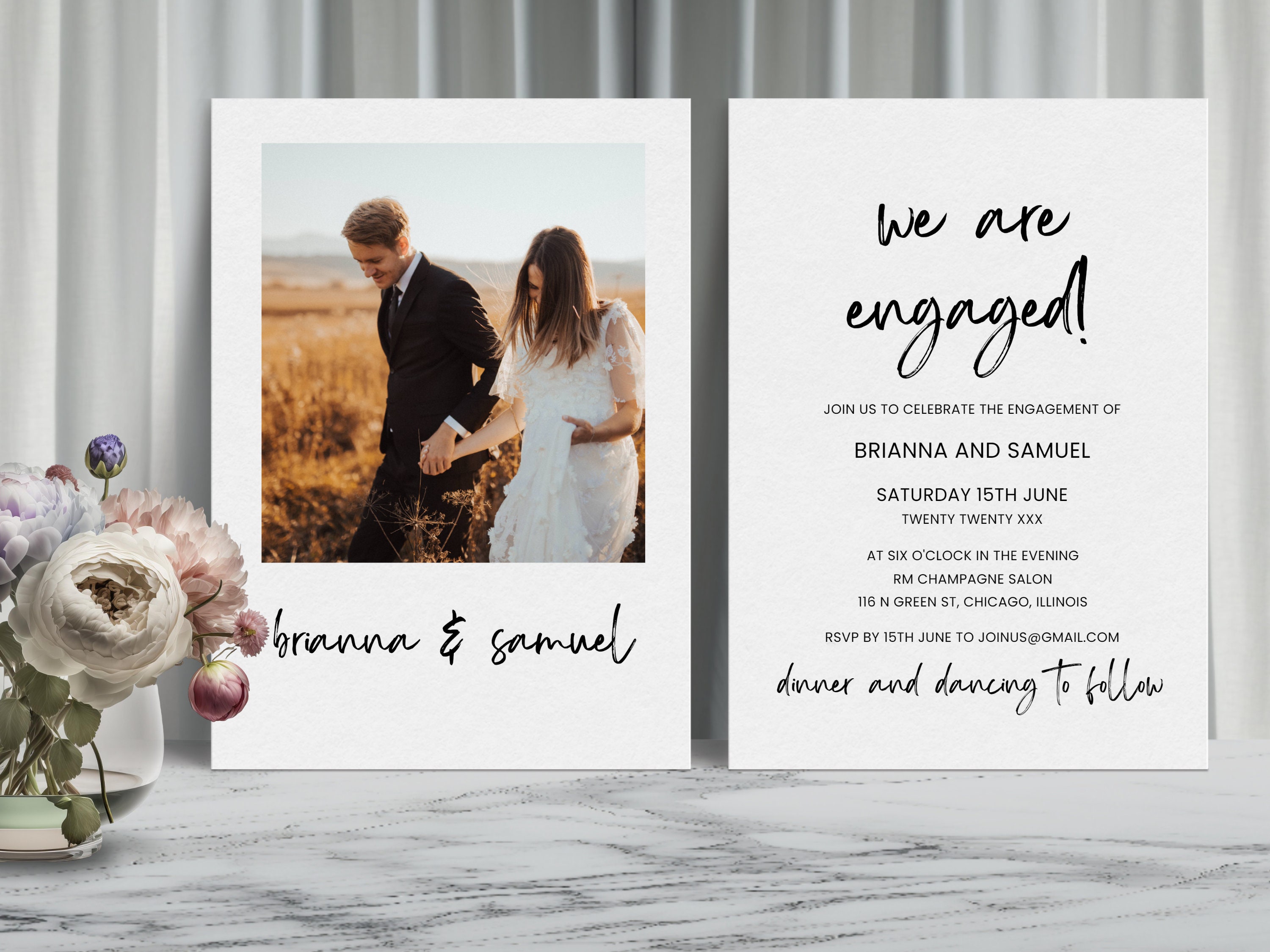 Engagement Invitation Message Engagement Invitation (Download Now) - Etsy