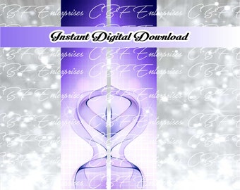 Paarse abstracte Cheer Bow sublimatie grafische digitale download